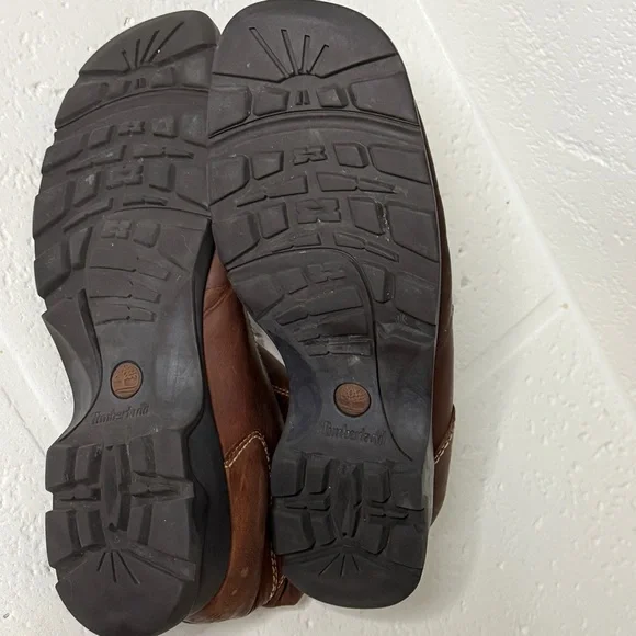 Timberland Brown Leather Ankle Boots Women’s Size 9 Smart Comfort Slip-On - Picture 9 of 16